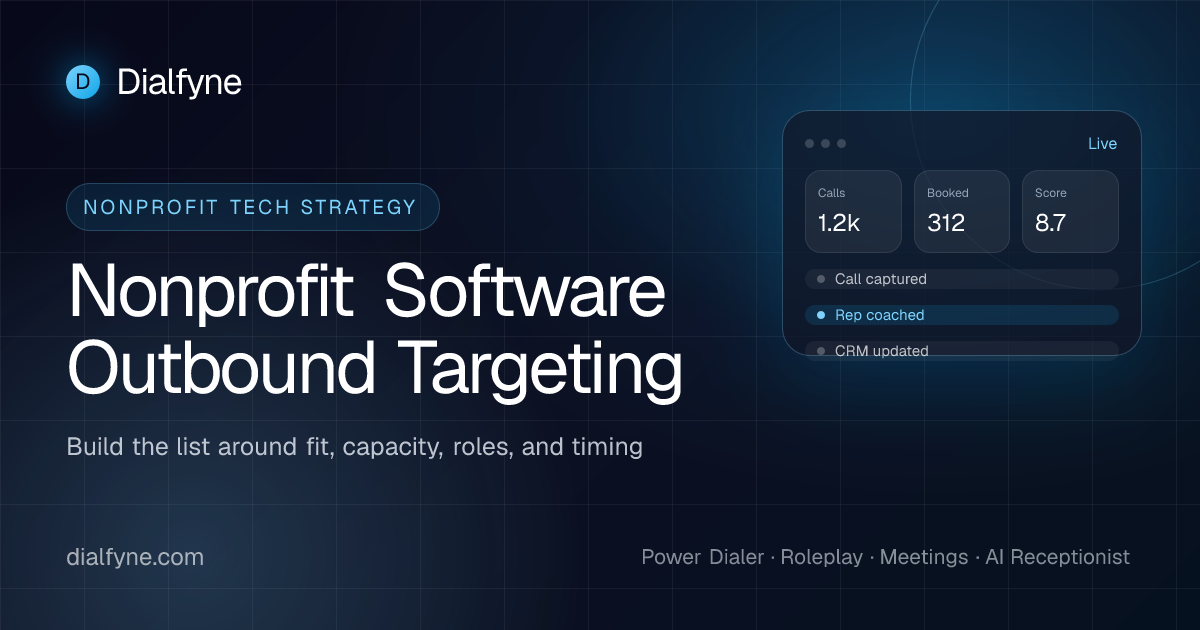 How Nonprofit Technology Vendors Should Build an Outbound List