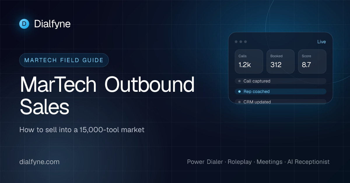 MarTech Outbound Sales: How to Sell Into a 15,000-Tool Market