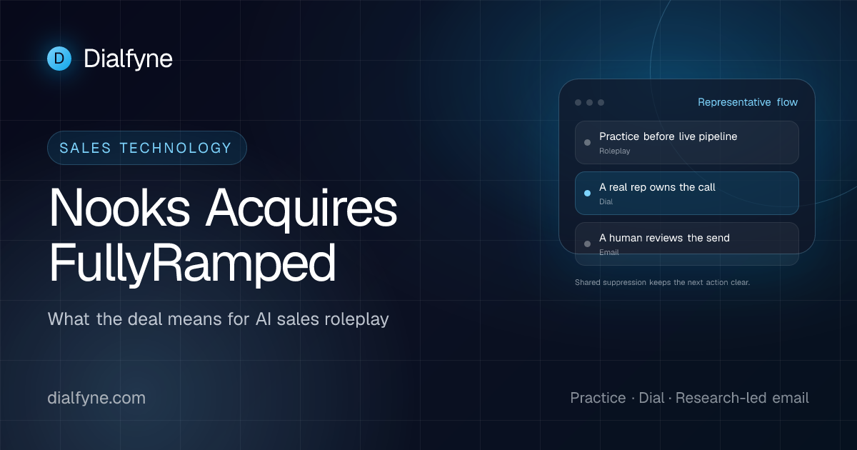 Nooks Acquires FullyRamped: What It Means for AI Sales Roleplay