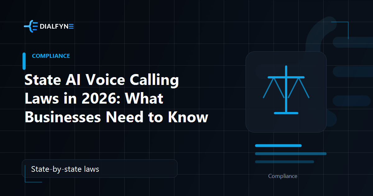 State AI Voice Calling Laws in 2026: What Businesses Need to Know