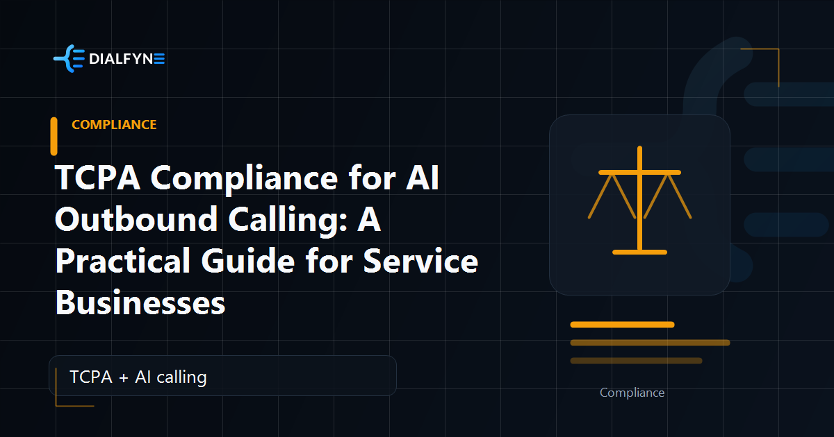 TCPA Compliance for AI Outbound Calling: A Practical Guide for Service Businesses