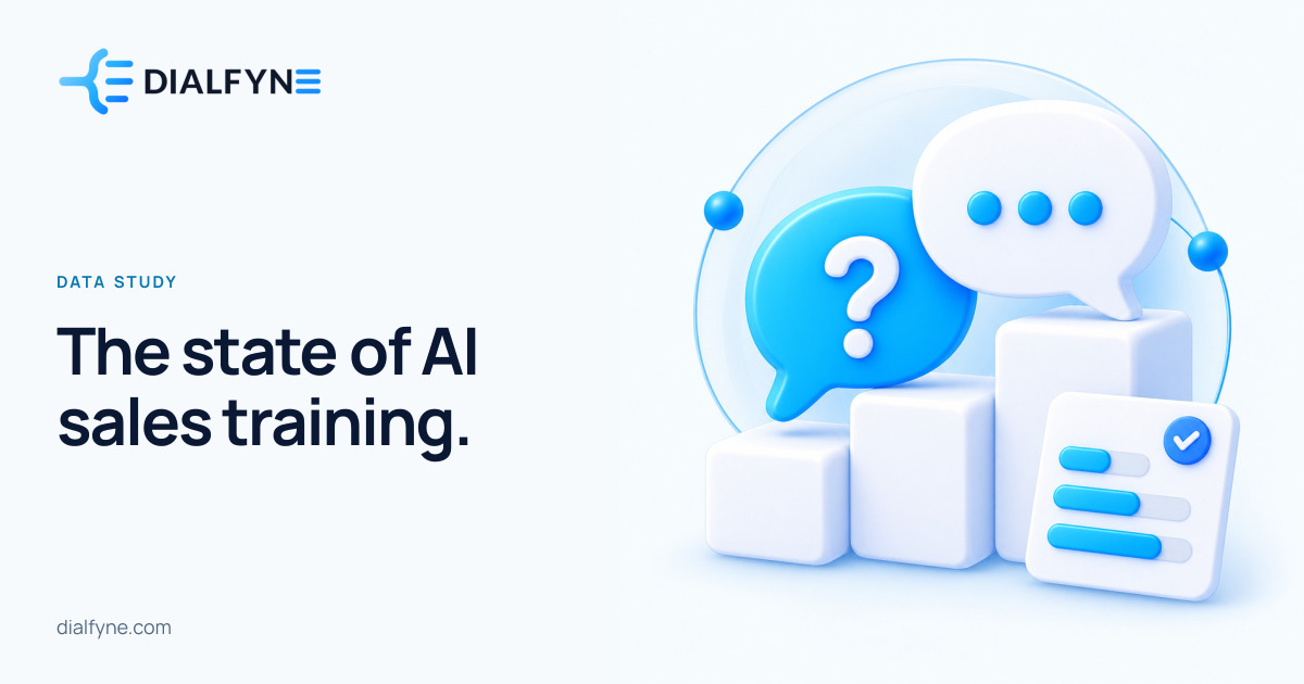 The state of AI sales training. — Dialfyne Data Study